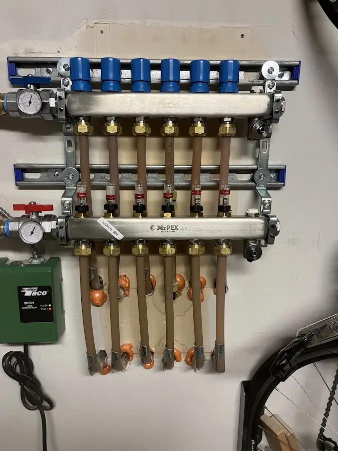 Plumber performing Gas Line Installation at a residential property in West Lealman